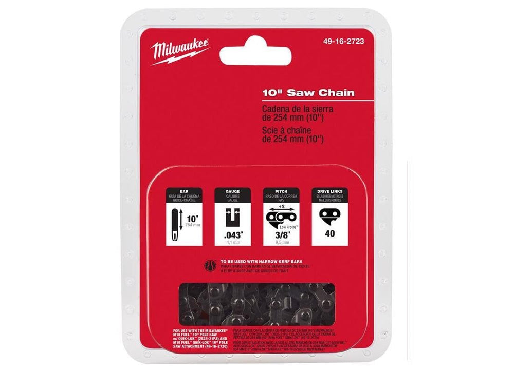 Milwaukee close-up of chain cutters highlighting sharpness and durability
