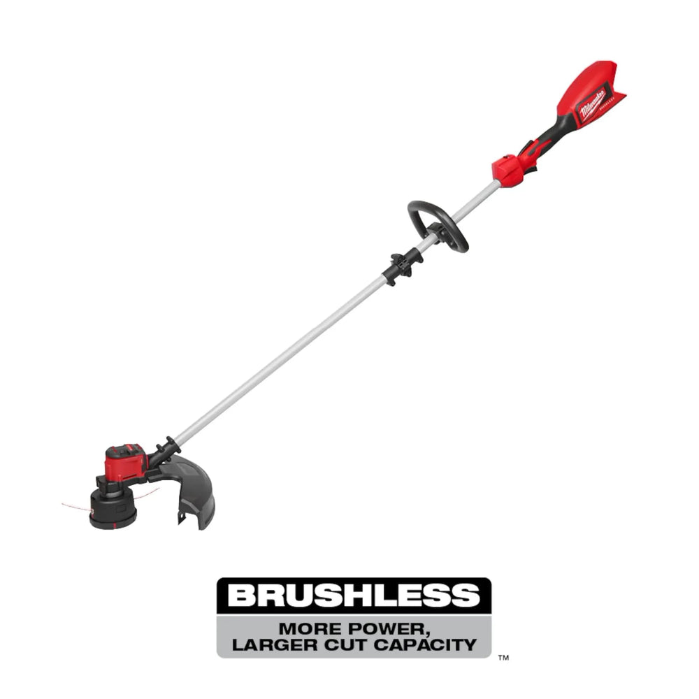 Milwaukee shaft detail highlighting durable construction and ergonomic grip benefit