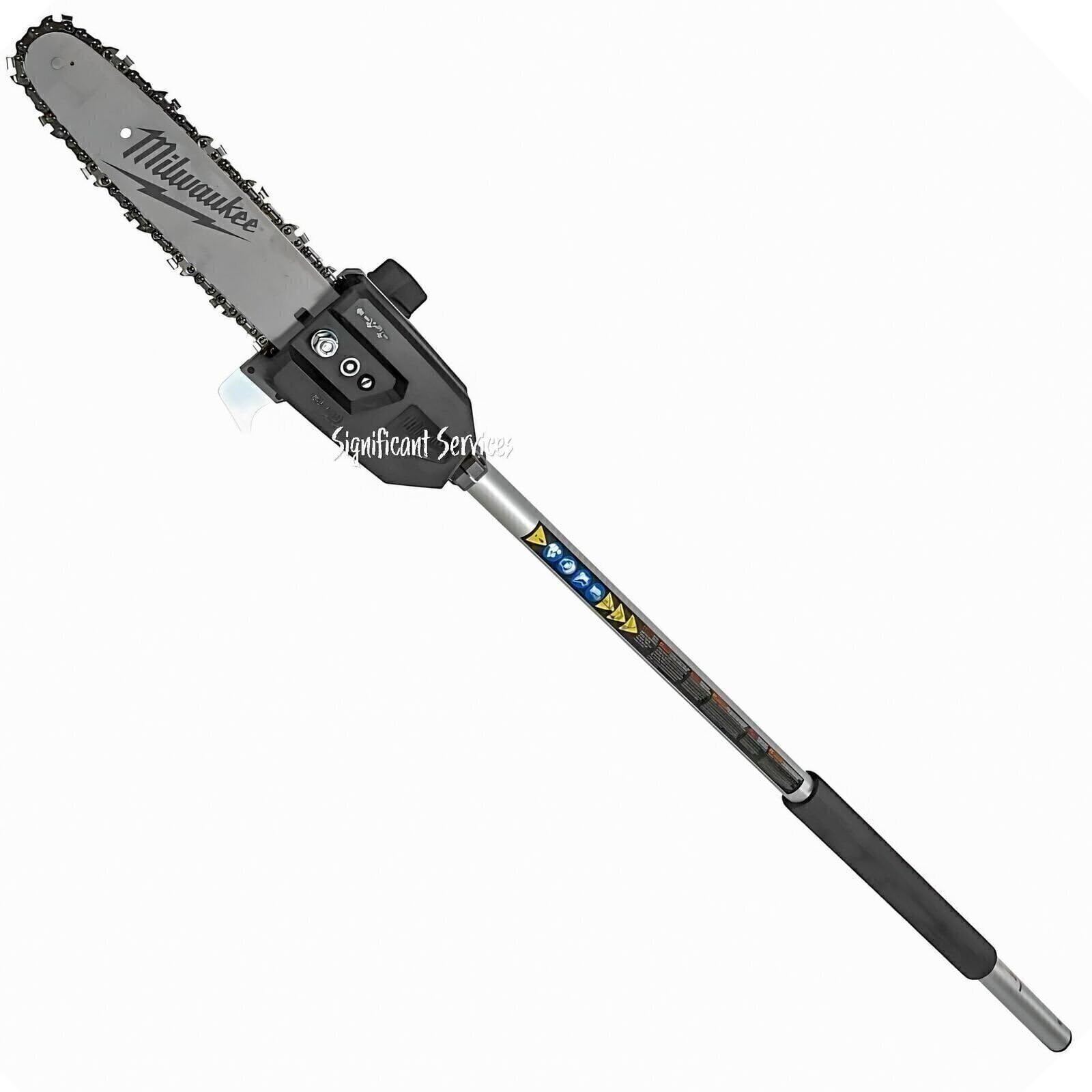 Milwaukee translucent oil reservoir visible for easy lubrication checks