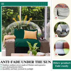 Mindsoft cover on patio chair showing improved outdoor seating appearance