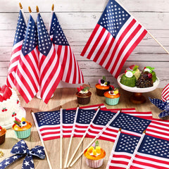 Mindsoft close-up of polyester flag fabric highlighting durable print