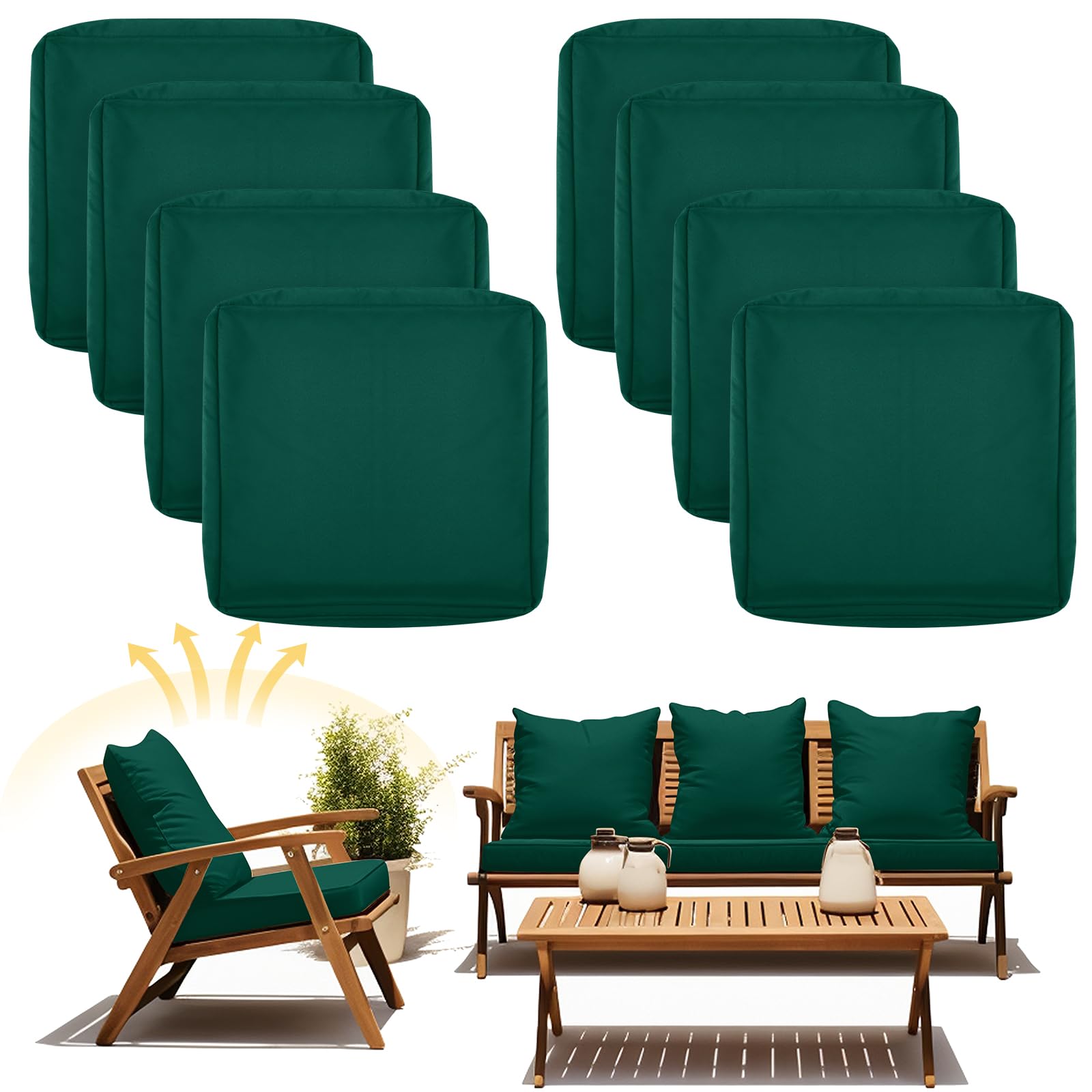Mindsoft front view dark green cover showing neat fit and fresh look