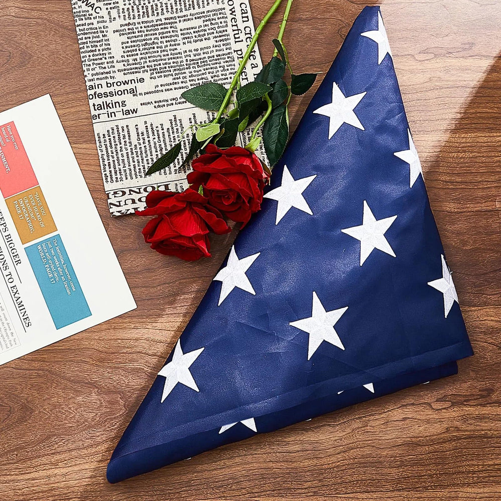 Mindsoft flag framed on wall adding a respectful patriotic home accent