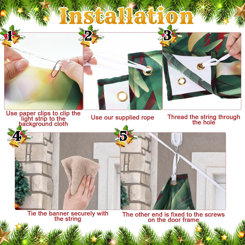 Mindsoft lifestyle nighttime display showing illuminated banner creating cozy curbside cheer
