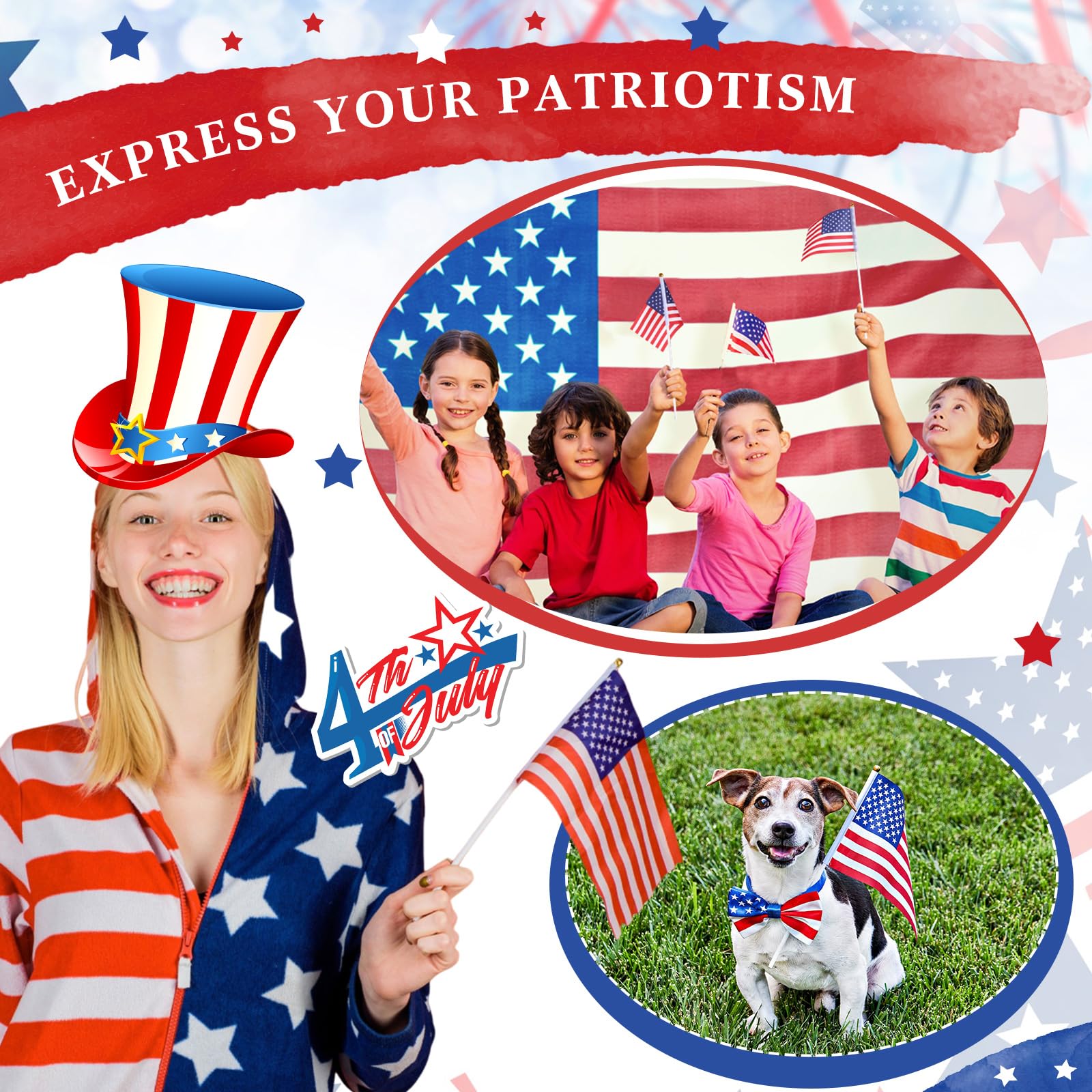 Mindsoft mini handheld flags grouped together ideal for crowds and parades