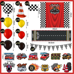 Mindsoft racing flags and pennants close-up highlighting pattern and fast setup