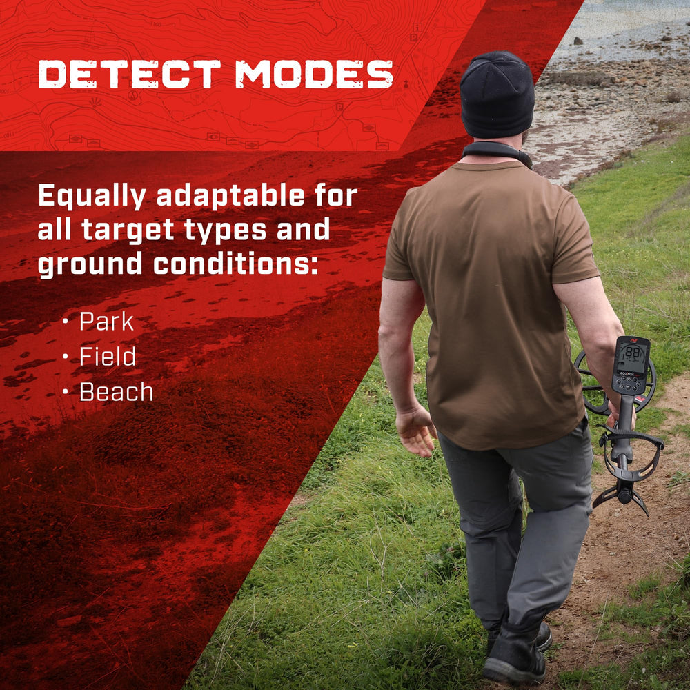MINELAB Equinox 700 packed folded to 24 inches showing portability for travel