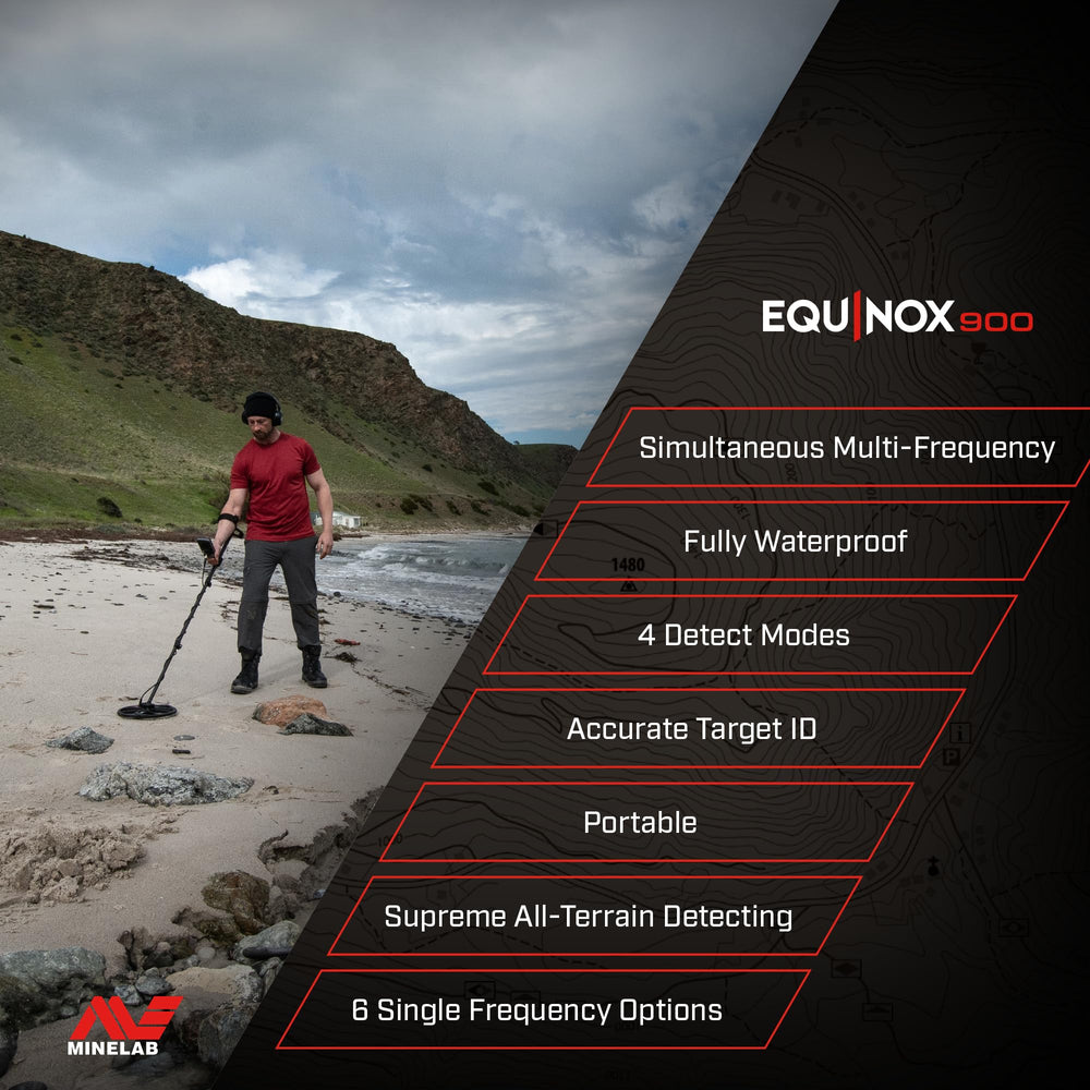 MINELAB Equinox 900 display with 119-segment Target ID aiding confident target identification