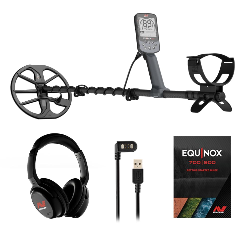 MINELAB Equinox 900 front controls showing quick-access buttons and robust display for fast setup