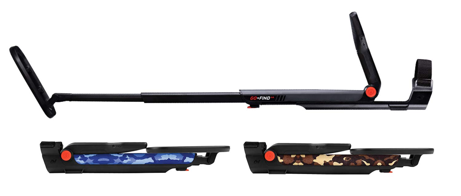 MINELAB GO-FIND 44 folded compact for travel and convenient storage benefit