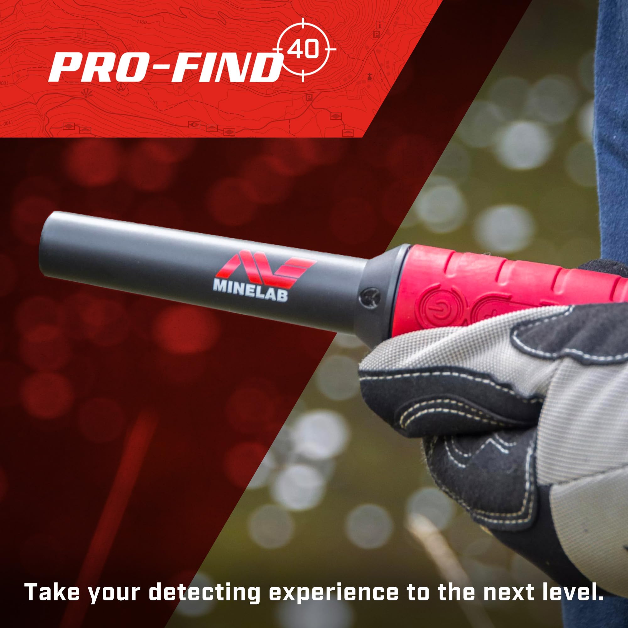 MINELAB PRO-FIND 40 flashlight mode illuminating recovery area for visibility
