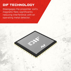 MINELAB PRO-FIND 40 probe tip close-up for precise pinpointing benefit