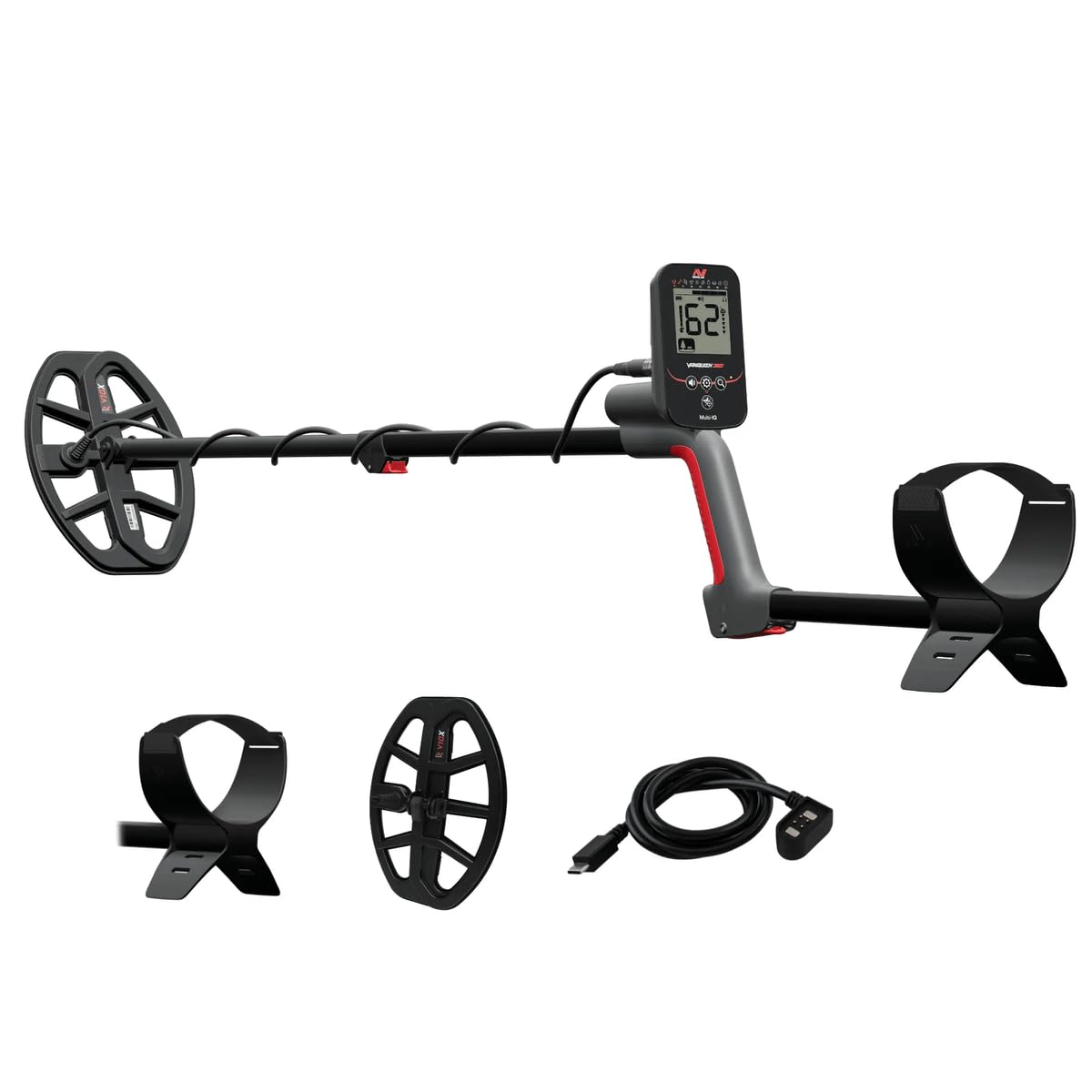MINELAB Vanquish 360 front view showing compact design and easy handling