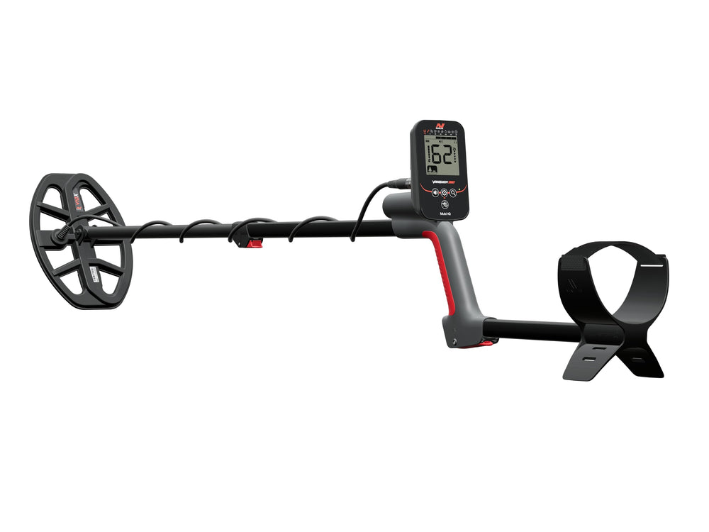 MINELAB Vanquish 360 label and specs plate showing model features and durability