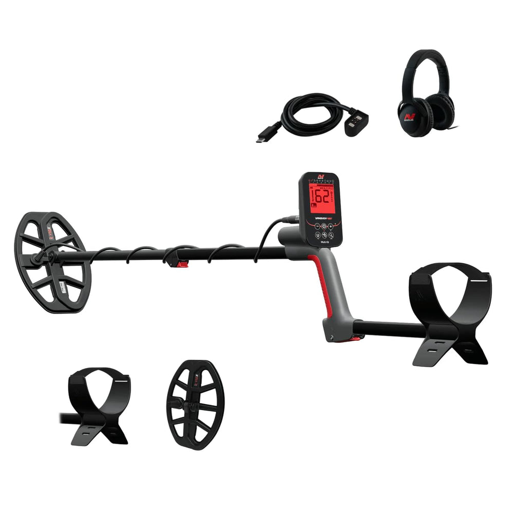 MINELAB Vanquish 460 front view showing compact design and portability benefit