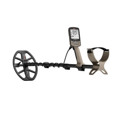 MINELAB X-Terra Elite front control pod showing ergonomic layout and easy operation
