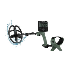 MINELAB X-Terra Voyager 11-inch waterproof coil close-up offering reliable submerged detection