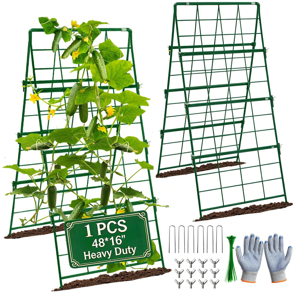 MINGRI front view trellis assembled showing stable A-frame support and space saving