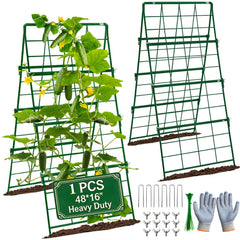 MINGRI front view trellis assembled showing stable A-frame support and space saving