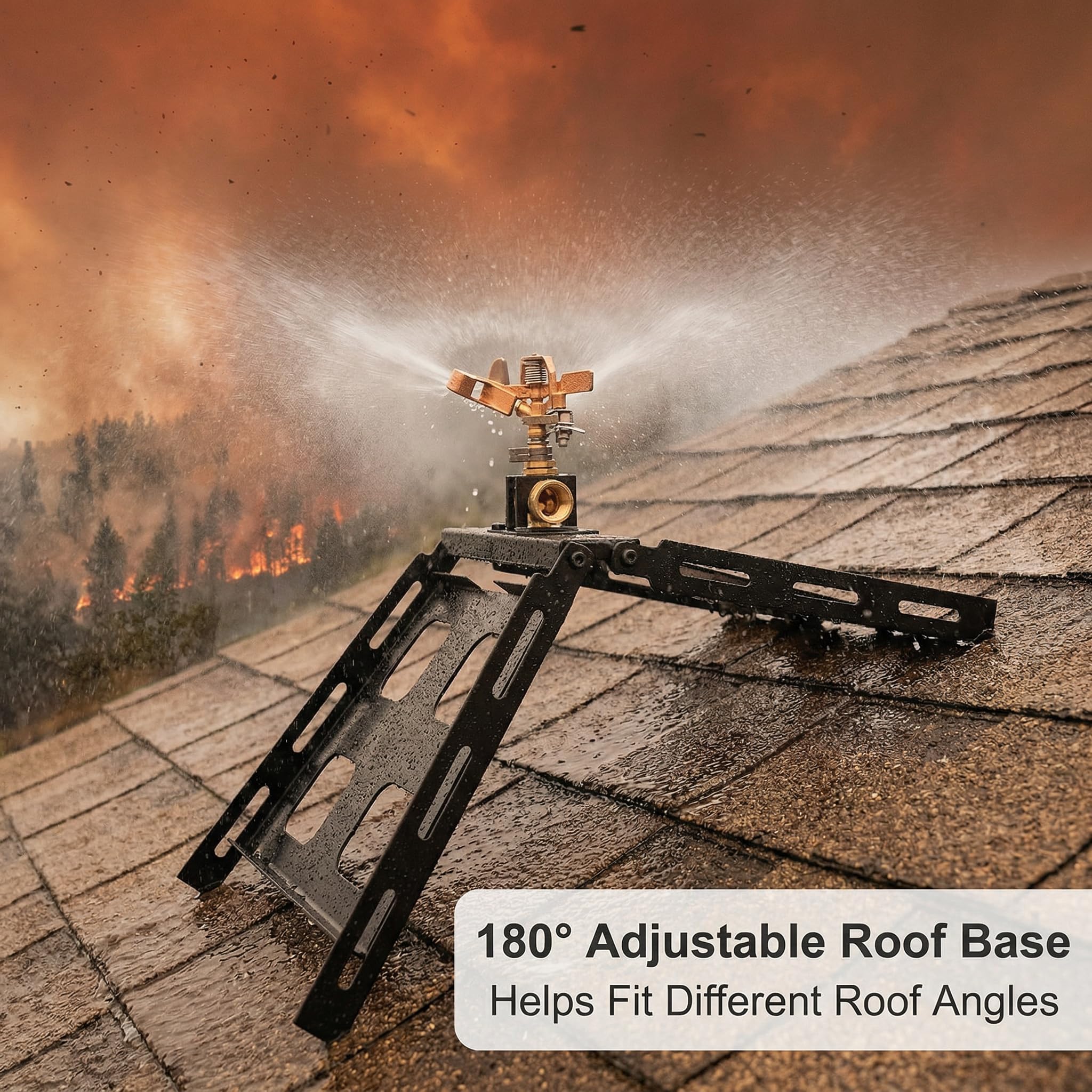 MingWeiZnb galvanized steel roof base angle view showing wide footprint and secure mounting benefit