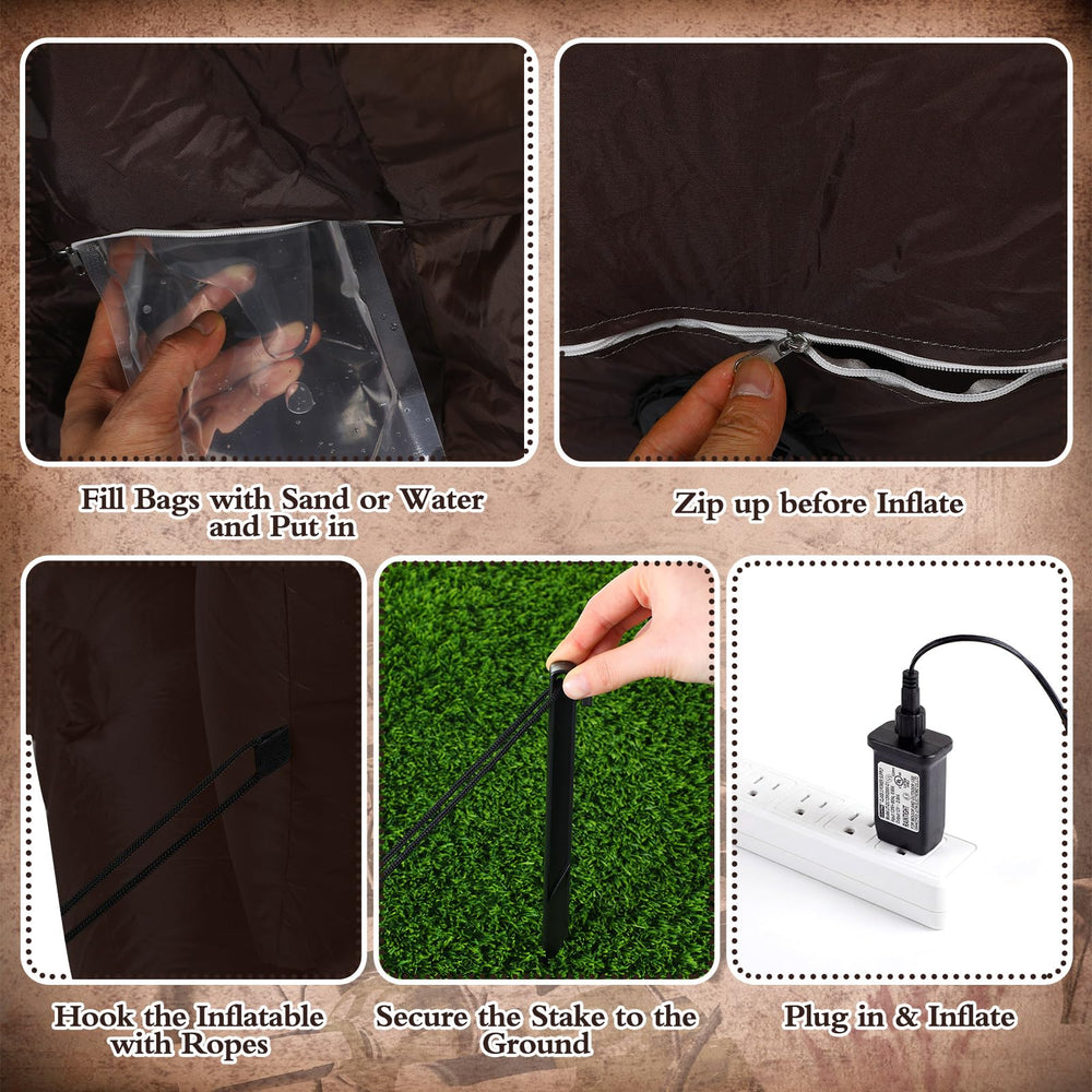MiniInflat blower inflating boot showing fast setup and ease of use