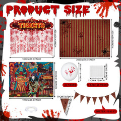 MiniInflat red-and-white pennant banner stretching across space for continuity