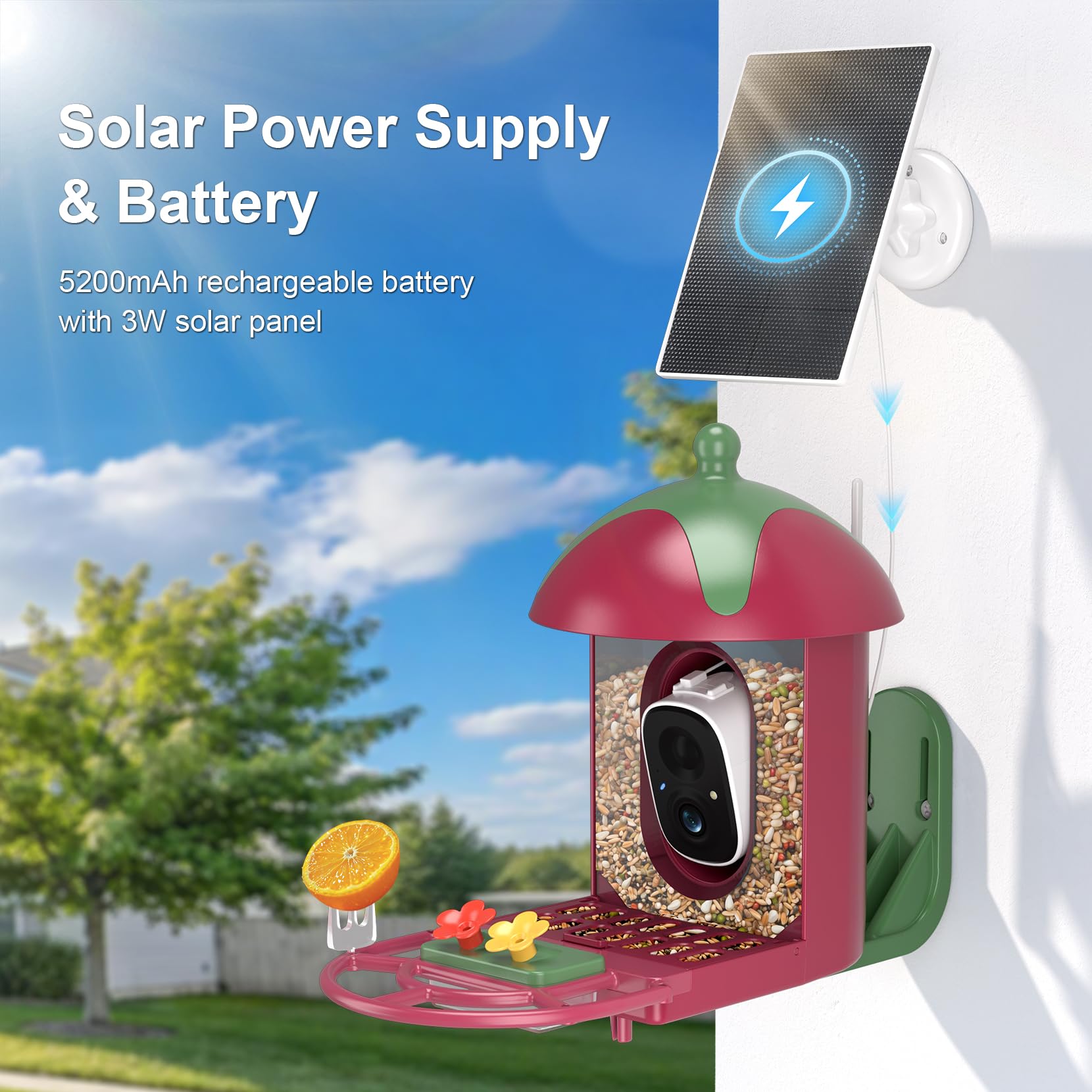 Minikey solar panel detail highlighting long-lasting solar power