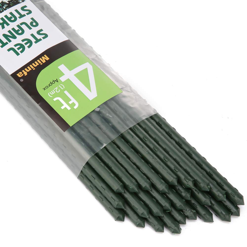 Mininfa front view of 25-pack stakes showing durable support