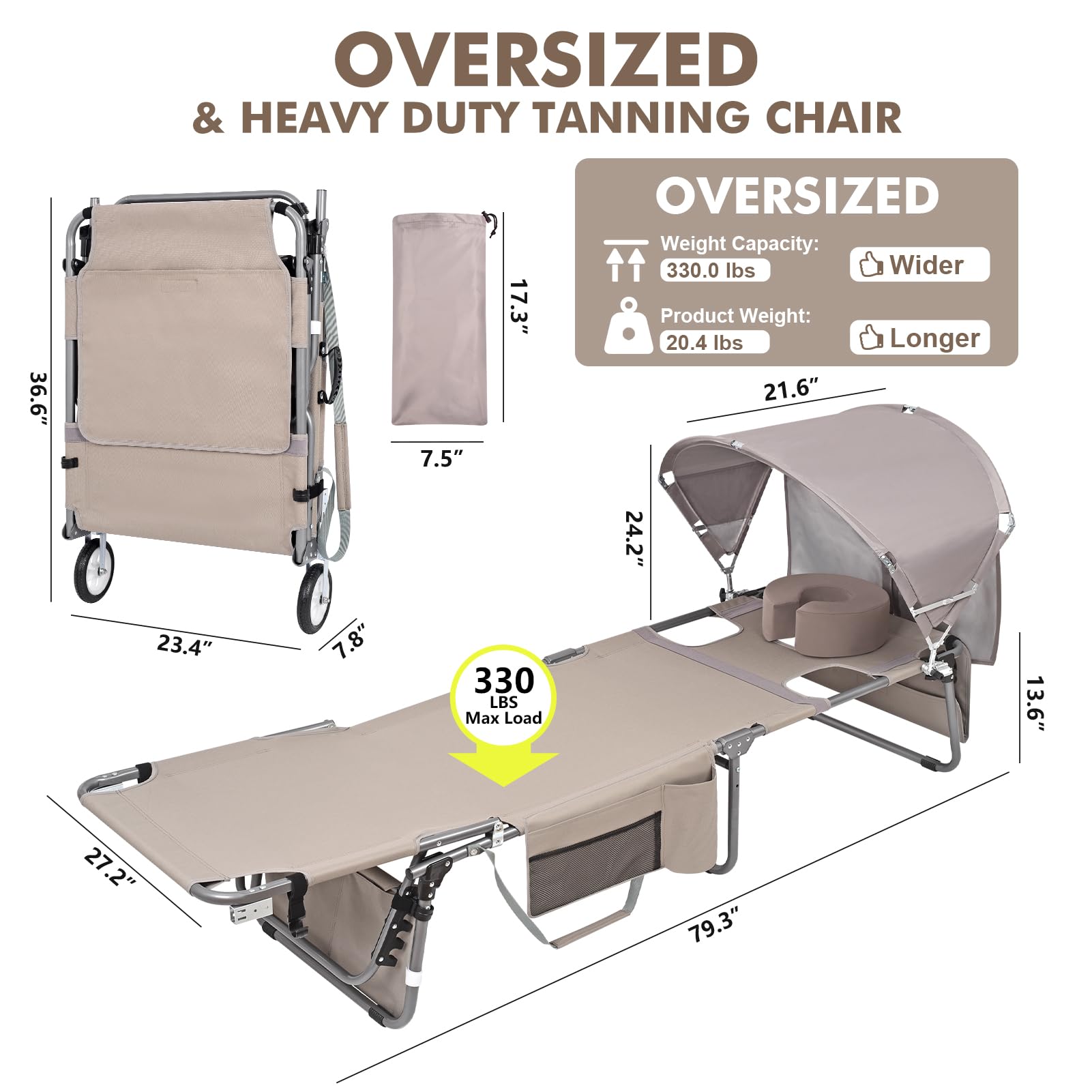 Minndudu adjustable UPF 50+ canopy protecting head and neck