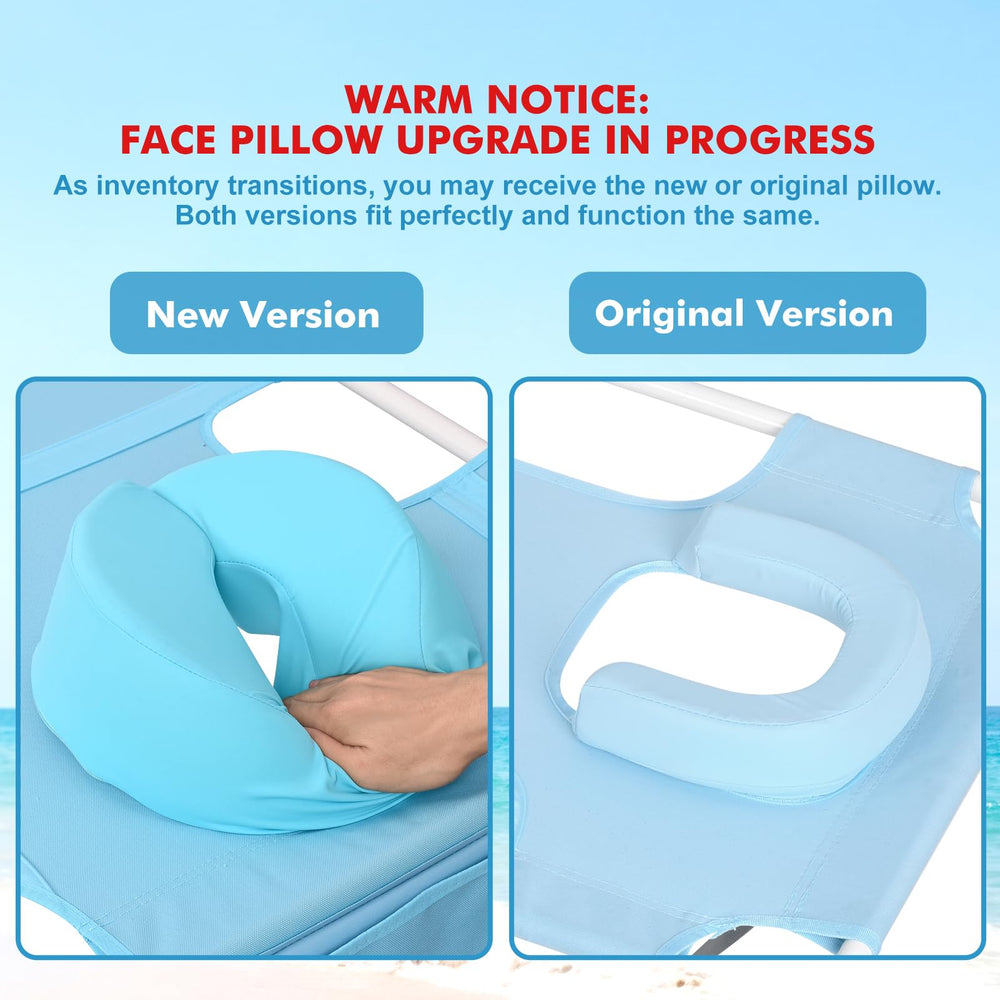 Minndudu padded face pillow detail showing soft support and washable cover