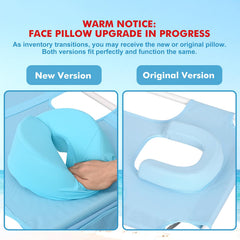 Minndudu padded face pillow detail showing soft support and washable cover
