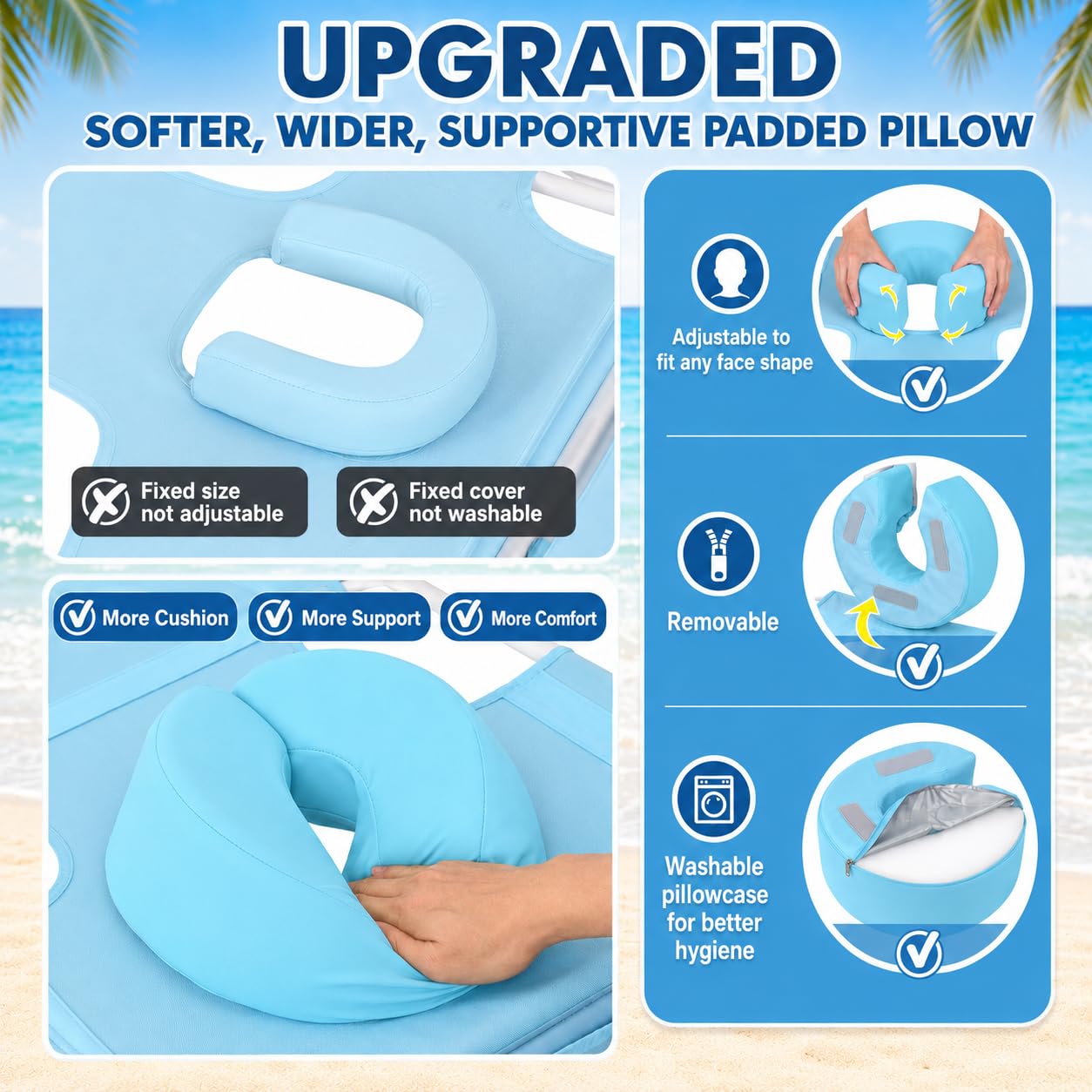 Minndudu laid flat in full-body tanning position for relaxing