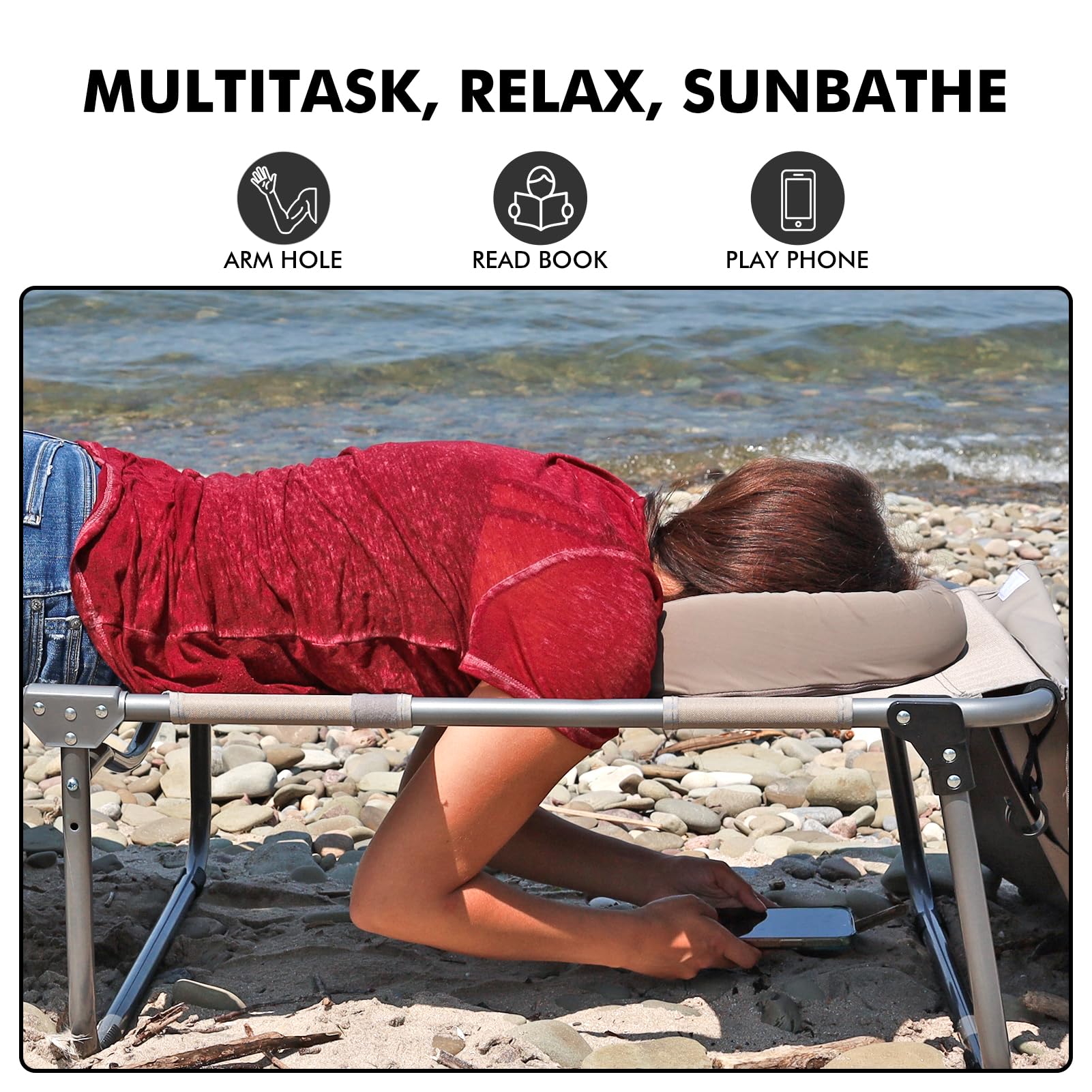 Minndudu footrest and dual-leg support detail for stable weight-bearing benefit