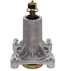 Mintu spindle installed on mower deck demonstrating restored blade stability