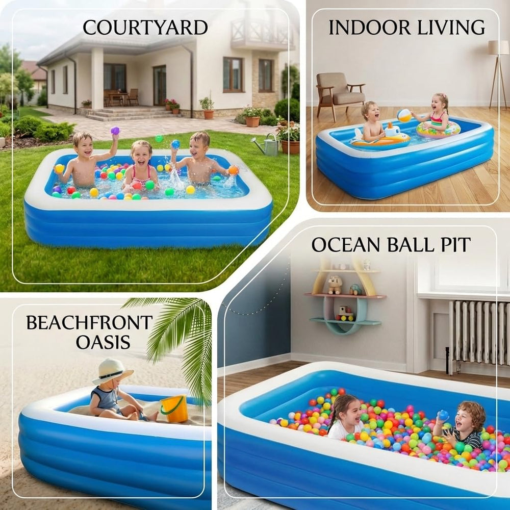 Minxchen pool in use with family enjoying safe backyard benefit