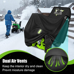 Mionovity cover secured with buckle and elastic hem for windproof hold