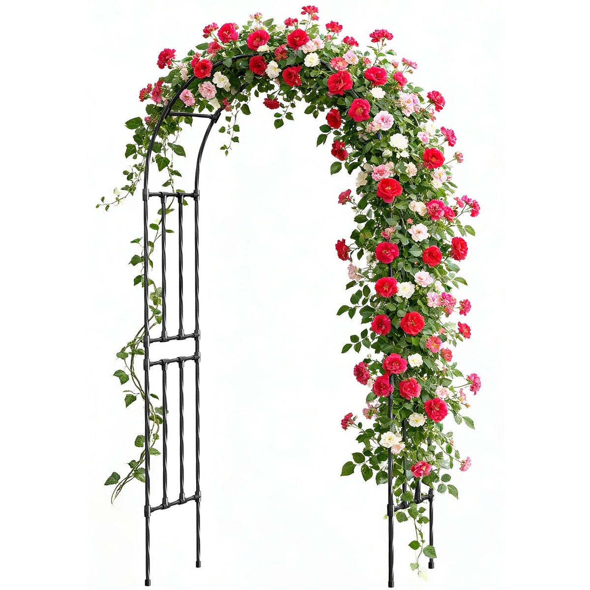 Miory arch front view showing walkable trellis and garden entrance benefit