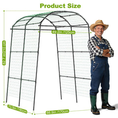 Miory netting detail illustrating plant support and easy vine training benefits