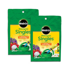 Miracle-Gro front packaging showing 24 single-use packets and convenience
