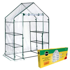 Miracle-Gro front view with clear cover showing plant protection and sunlight benefit