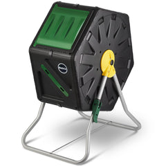 Miracle-Gro front view showing compact tumbler and easy-turn benefit