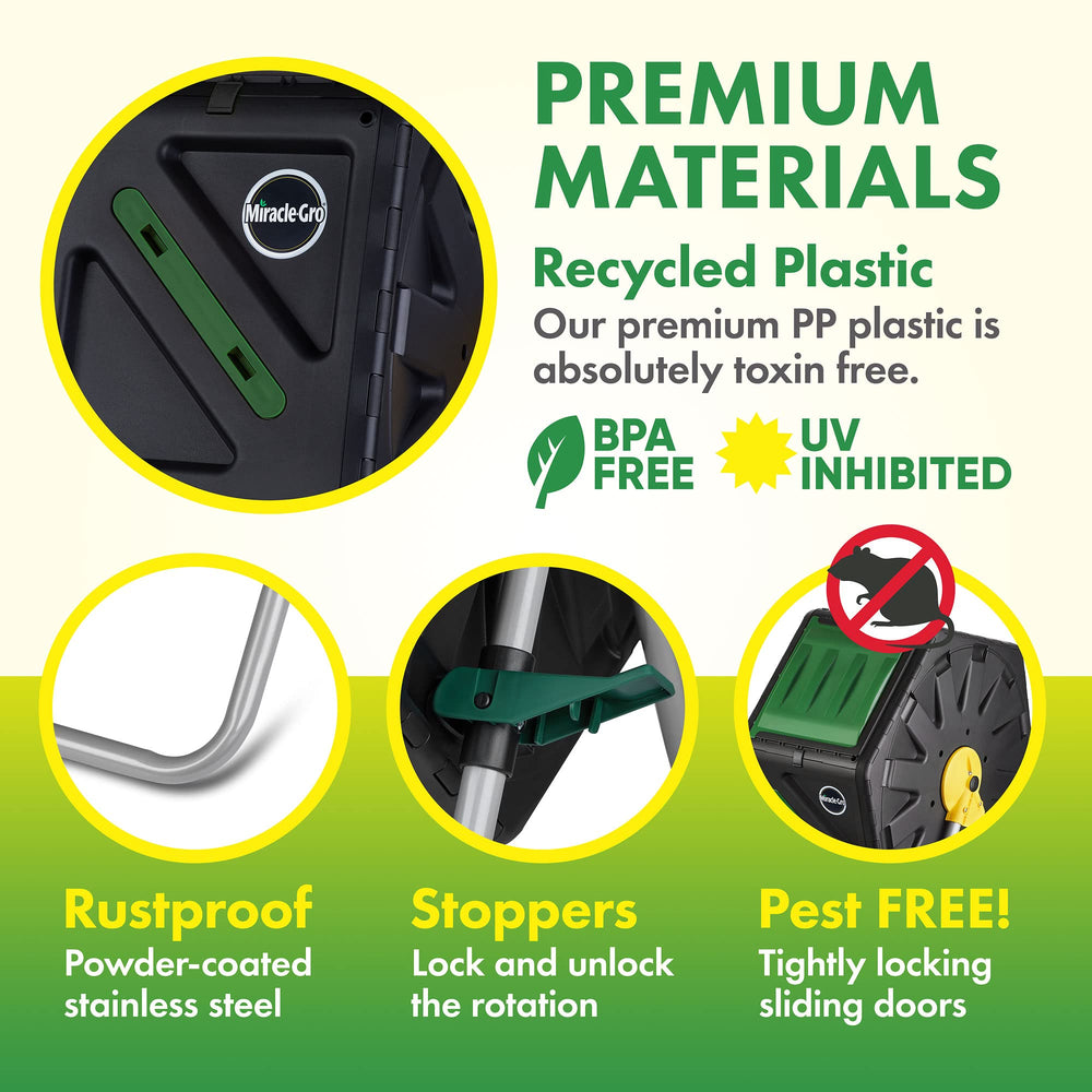 Miracle-Gro included garden gloves and accessories for safe handling