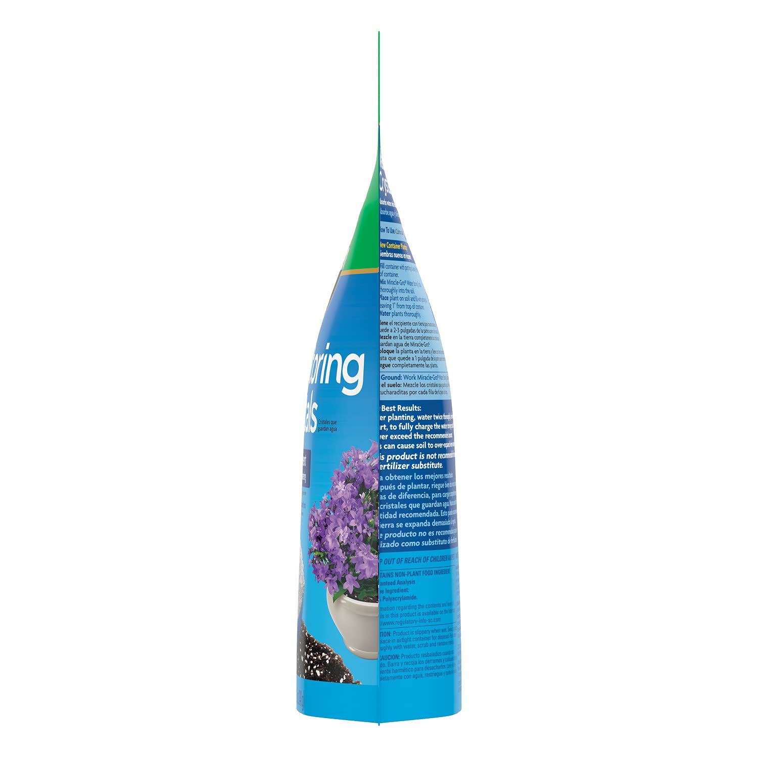 Miracle-Gro used with indoor plant showing stabilized root-zone moisture