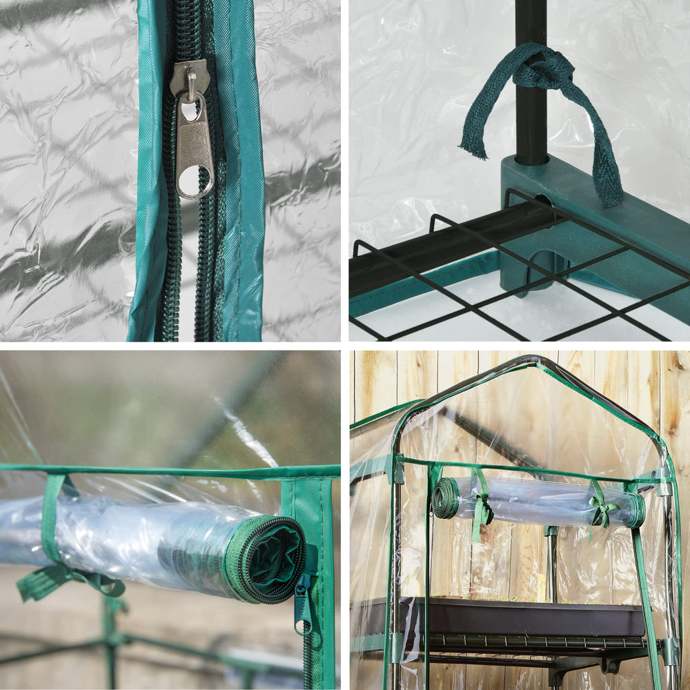 Miracle-Gro powder-coated steel frame detail displaying rust-resistant durability