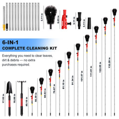 Mirenelle brush head close-up with stiff bristles removing compacted debris effectively
