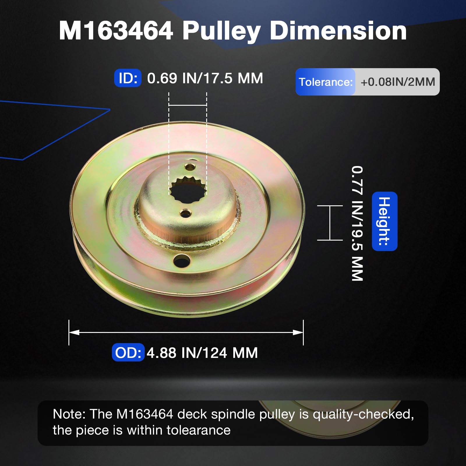 Misakomo close-up of 14-spline ID detail for accurate shaft engagement