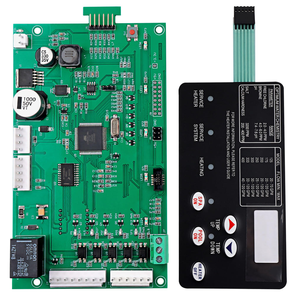 Misakomo control board front view showing layout and clear OEM fit benefit