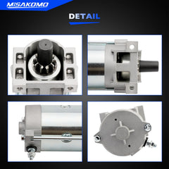 Misakomo starter close-up on gear for smooth engagement and quiet starts