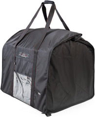 Mission Darkness front view of armored XL Faraday bag showing capacity and closure benefit