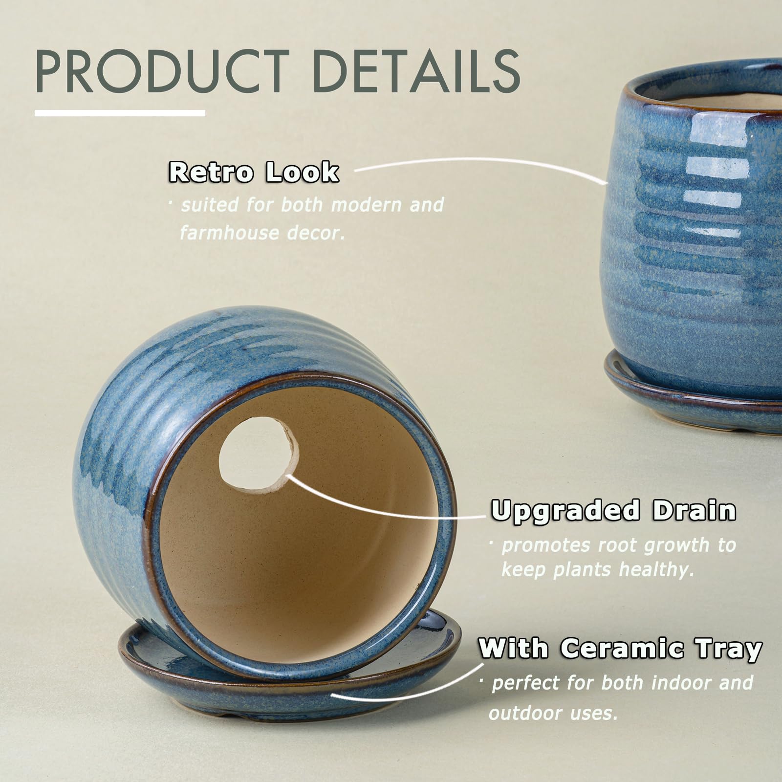 MISSYSSIM tiered hanging display using the three pots to create layered interest
